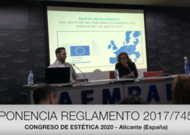 PONENCIA DEL REGLAMENTO EUROPEO 2017/745 EN EL CONGRESO DE ESTÉTICA JESAL 2020 Alicante (España)